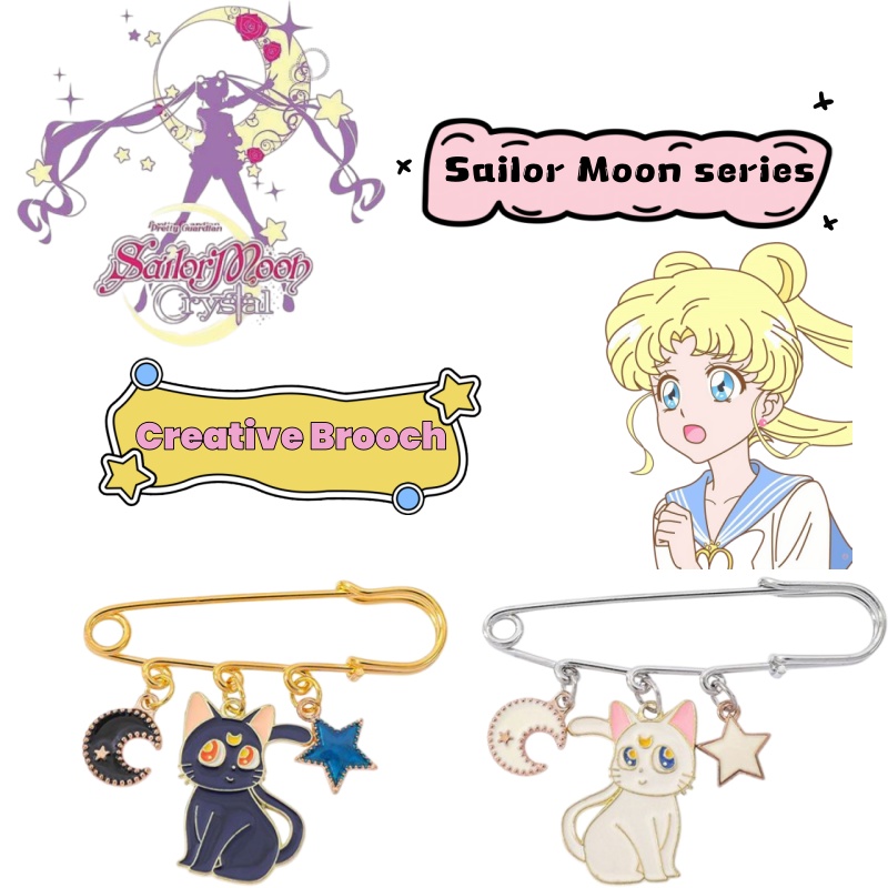 Japanese Lifestyle Goods - Broche criativo de metal com design