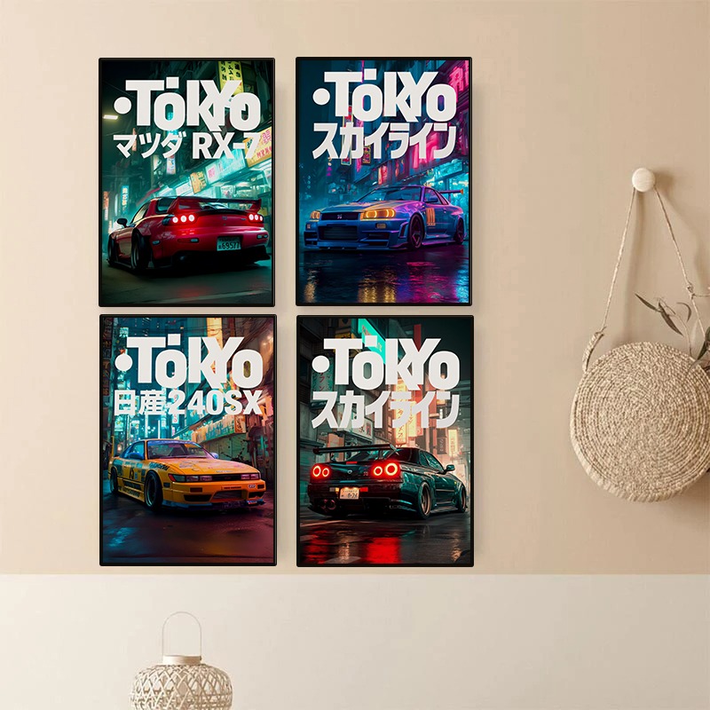 Pôster de carro vintage tokyo  - Japanese Car Lifestyle avaliação e preço