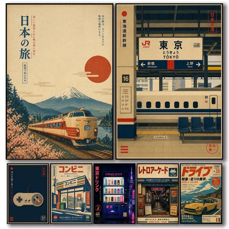 Pôster de Lona Vintage Japonês - Japanese Car Lifestyle avaliação e preço