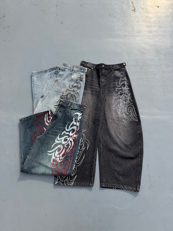 Calças Jeans Harajuku Góticas  - Japanese Lifestyle Goods avaliação e preço