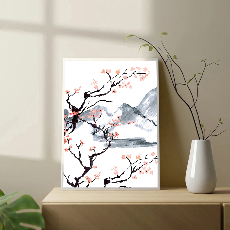 Pôsteres de Pintura a Óleo em  - Japanese Lifestyle Home avaliação e preço